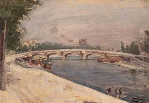 Vista De Paris by Gaspar Miro Y Lleo