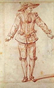 A Dancer from the Paris Opera by Jean-Antoine Watteau