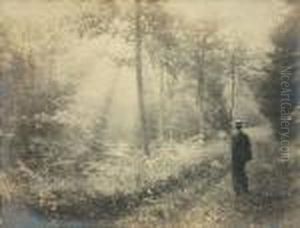 Morgendlicher Spazierganger by Leonard Misonne