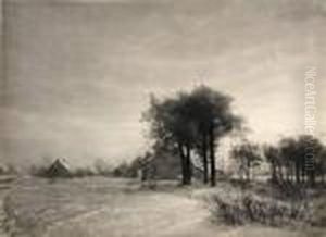 Untitled (winter Landscape) by Leonard Misonne