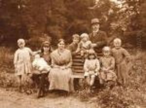 Self Portrait With Family by Leonard Misonne