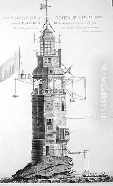 Edystone Lighthouse engraved by Henry Roberts (fl.1762), 1762 - view 1