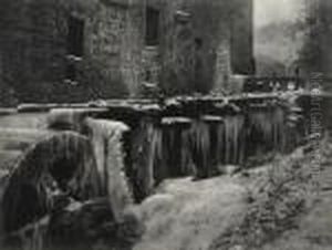Water Mill In Winter by Leonard Misonne