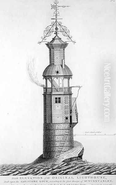 Edystone Lighthouse engraved by Henry Roberts (fl.1761), 1761 - view 1
