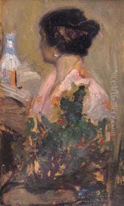 Lo Scialle Rosa by Giuseppe Miti-Zanetti