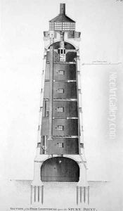 Edystone Lighthouse engraved by John Record (fl.1768-80), 1781 Edystone Lighthouse engraved by John Record (fl.1768-80), 1781