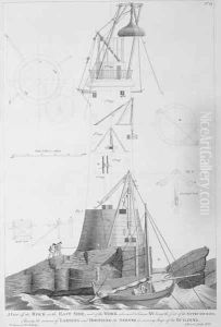Edystone Lighthouse engraved by John Record (fl.1768-86), 1786 Edystone Lighthouse engraved by John Record (fl.1768-86), 1786