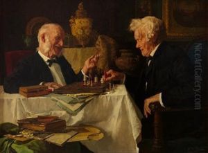 The Chess Game by Louis Charles Moeller