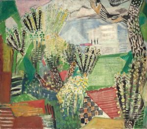 Obstbaume Mit Roten Dachern (bodensee) by Oskar Moll