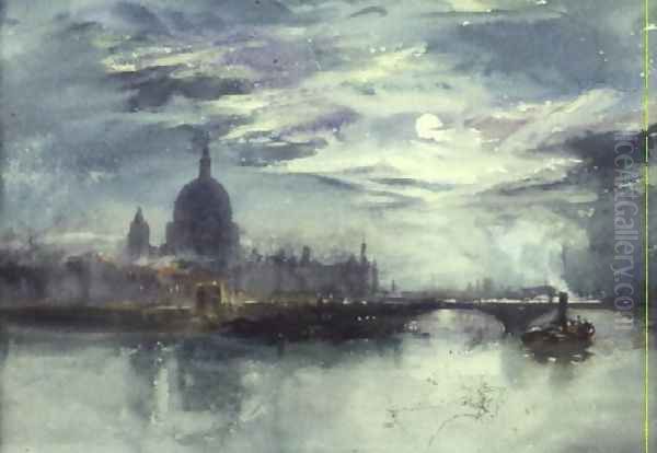 View of the Thames with St. Pauls in the Distance - view 1
