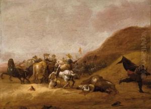 Scene De Bataille by Pieter De Molijn