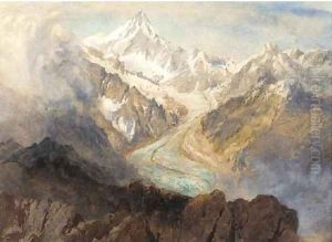 A scene in the Alps by Richard Henry Wright