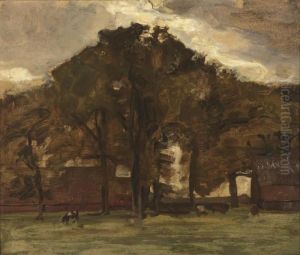 Farmstead Under Oak Trees by Piet Mondrian