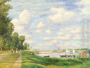 On The Seine by Claude Oscar Monet