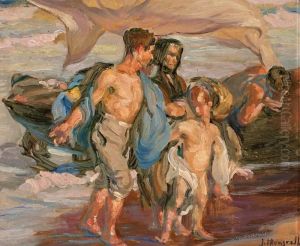 Escena De Playa by Jose Mongrell Torrent