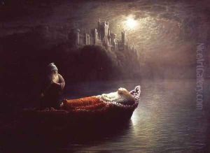 The Death of Elaine, 1877 by Homer Watson