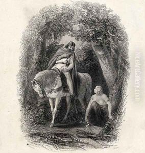 King Cormac (d.1138) and the Fair Eithne, engraved by J.Rogers, from The History of Ireland by T.Wright, 1855 King Cormac (d.1138) and the Fair Eithne, engraved by J.Rogers, from The History of Ireland by T.Wright, 1855
