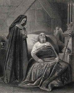 The Death of St. Patrick, engraved by J.Rogers by Henry Warren