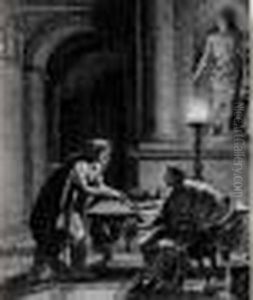 Fulvie Denonce A Ciceron La Conjuration De Catilina by Nicolas Andre Monsiau