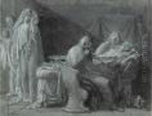 Antiochos Et Stratonice. by Nicolas Andre Monsiau