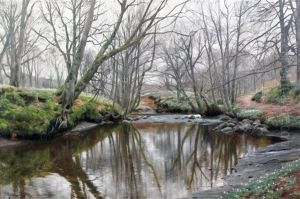 Snowdrops Beside A River by Peder Mork Monsted