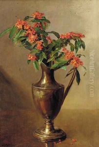Milkweed in a ewer by Catherine M. Wood
