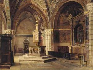 A church interior, Siena