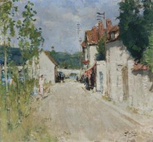 Rue De Village by Pierre Eugene Montezin