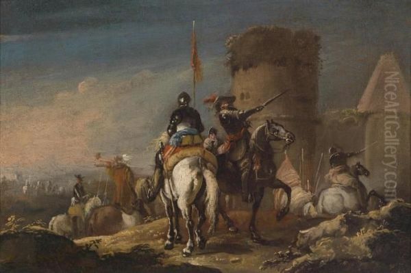 Departing Cuirassiers - view 1