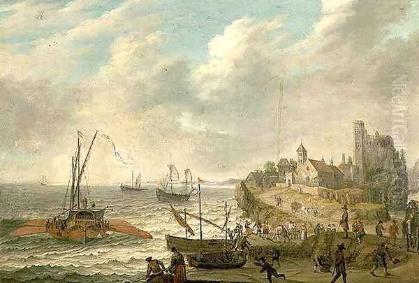 A Trireme flying a French Flag - view 1