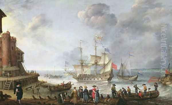 Ships Arriving in a Port - view 1