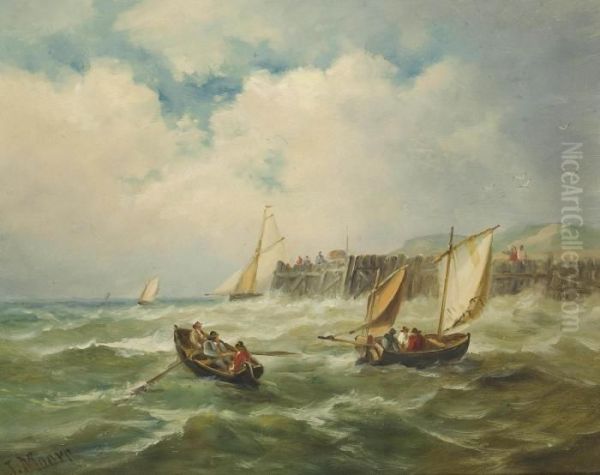 Coastal Craft Off A Jetty - view 1