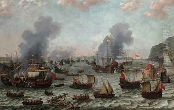 The Battle of Gibraltar, 25 April 1607 - view 1
