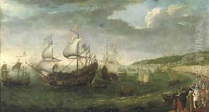 The Embarkation of the Elector Palatine in the 'Prince Royal at Dover, 25 April 1613