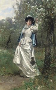 Beneath The Cherry Blossom by Adrien Moreau