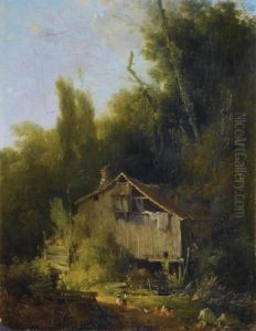 Le Vieux Moulin by Louis-Gabriel Moreau the Elder