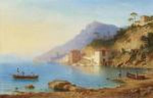 Vue De La Cote Amalfitaine by Carl Morgenstern