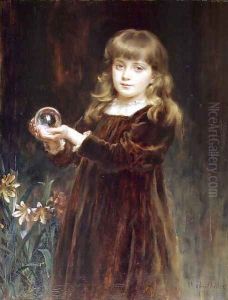 Gladys, daughter of Major Lutley Jordan, 1890 by Mary Lemon Waller