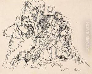 Ohne Titel by Wilhelm Morgner