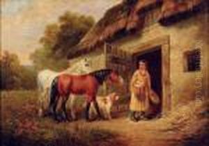 Jeune Enfant Et Les Chevaux