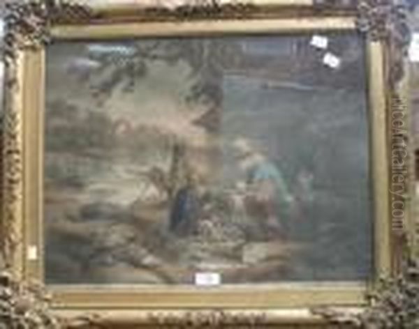 A Rural Scene With Rustics - view 1