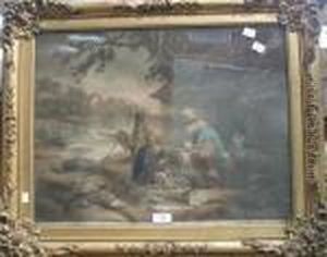 A Rural Scene With Rustics by George Morland
