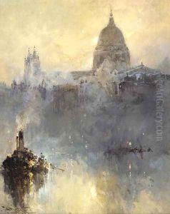 St. Paul's from the South Bank by Frank Wasley