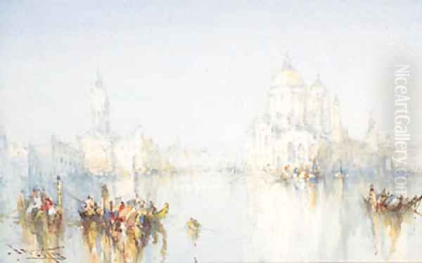 Gondolas on the Grand Canal, Venice - view 1