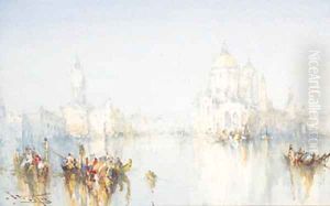 Gondolas on the Grand Canal, Venice
