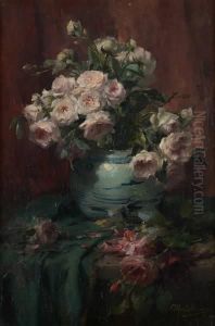 Vase Fleuri by Frans Mortelmans