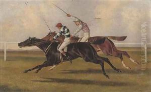 The Duke of Beaufort's Petronelle and the Duke of Hamilton's Moonshine by Alfred Wheeler