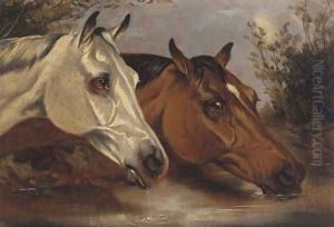 At the water trough by Alfred Wheeler