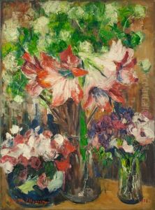 Stilleben Mit Amaryllis by Georges Mosson