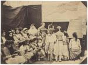 Ecole De Jeunes Filles Mauresques by Felix Jacques Ant. Moulin